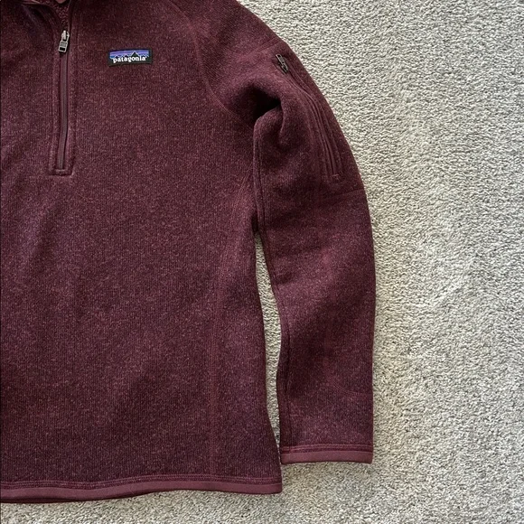 Patagonia Maroon Half-Zip Fleece - Picture 3 of 5